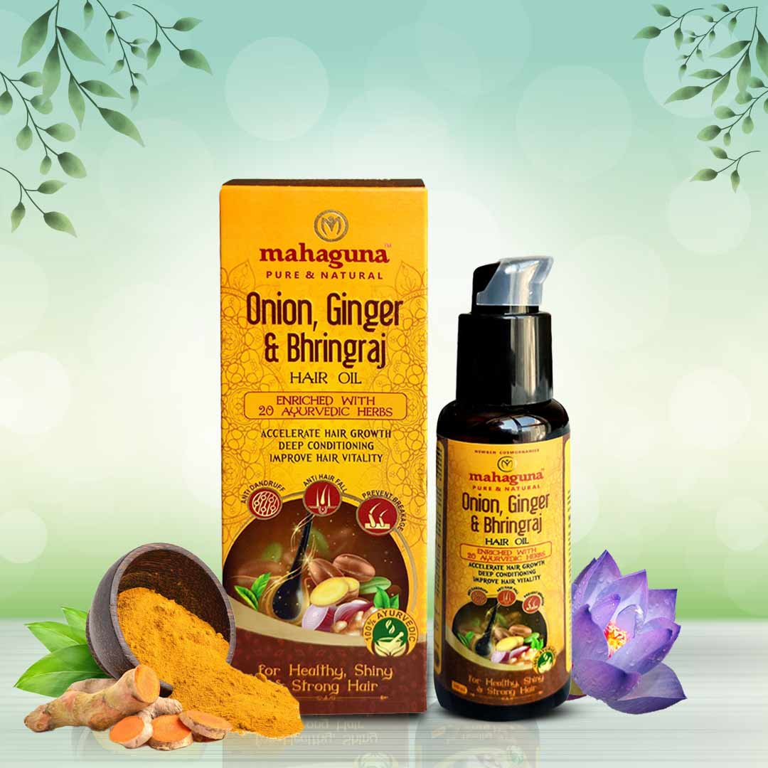 Buy Ginger, Bhringraj & Onion Hair Oil for Hair Growth at Best Price